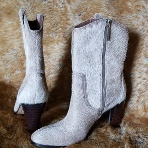 Donald J. Pliner Pony Hair Cowgirl Boots